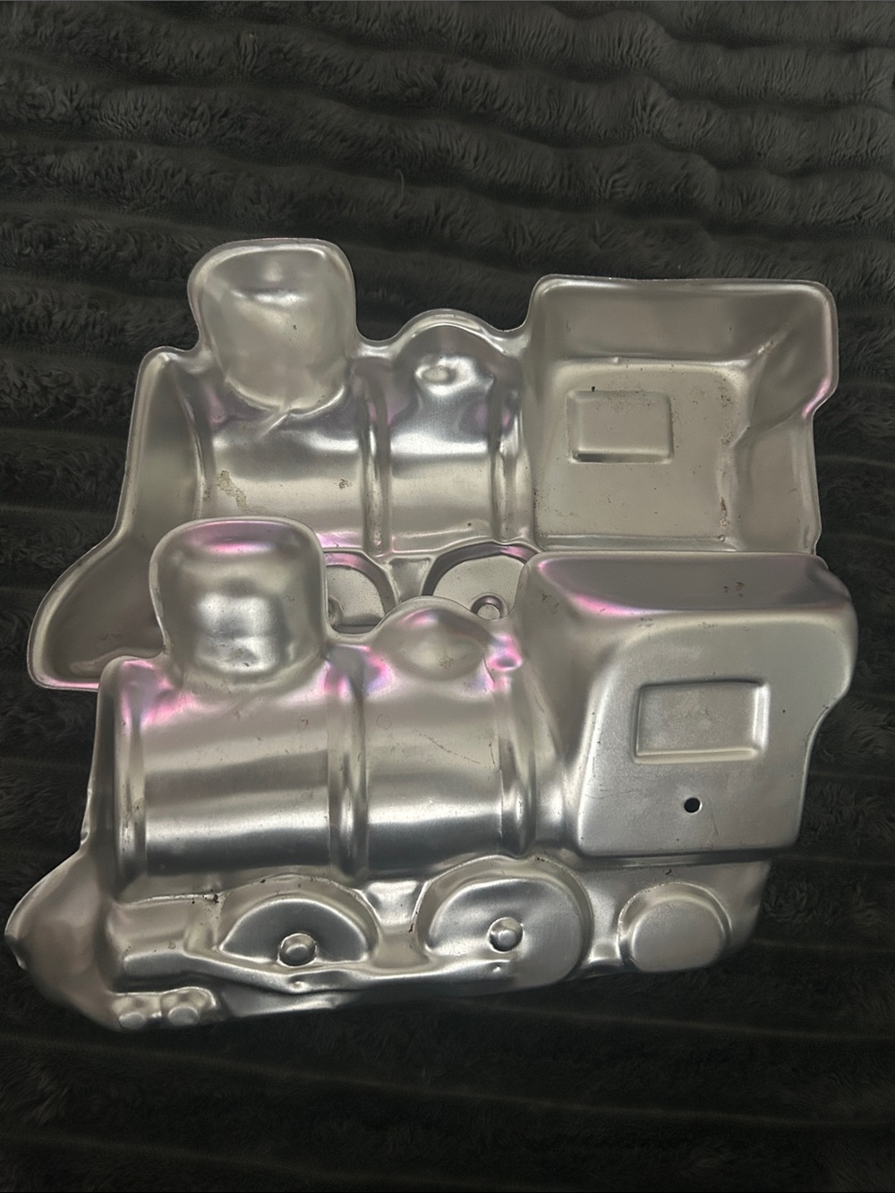 Vintage Silver Train Cake Pan